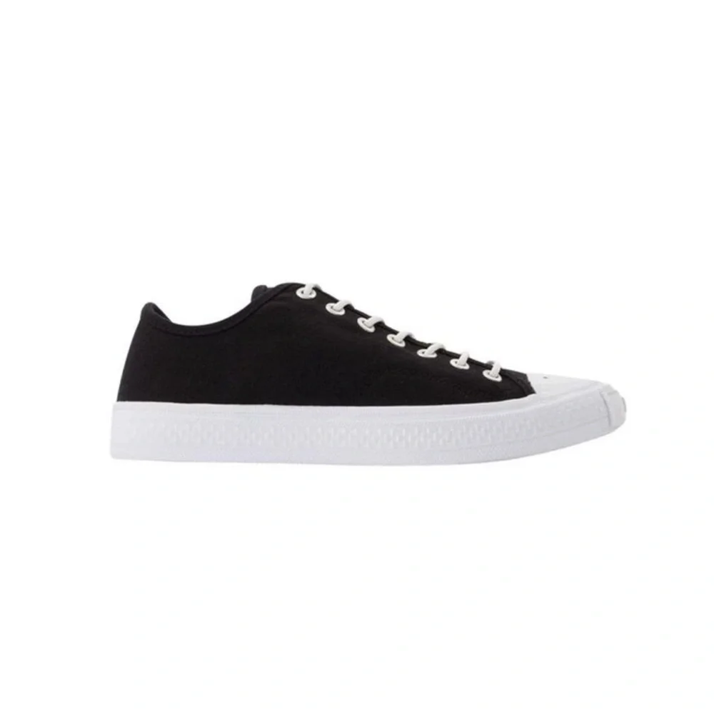 Acne Studios Ballow Low Top Canvas Sneakers Black Size 37 EU 7 US NIB